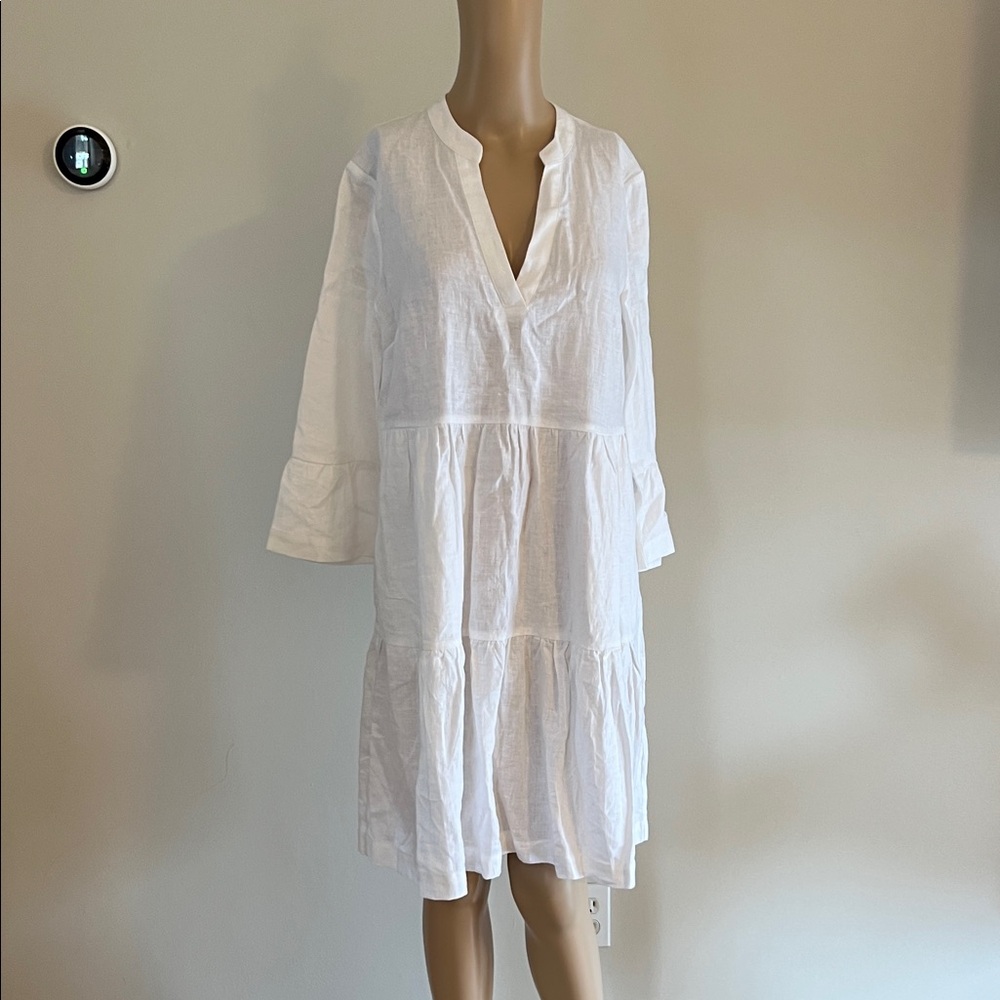Boden White Linen Dress
